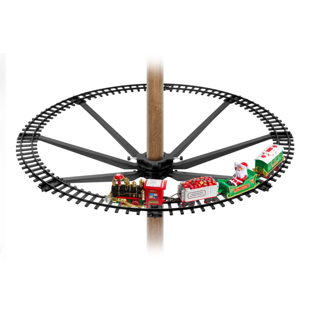 Bewello elemes karácsonyfa kisvasút zenél, világít (BW2041) (BW2041)