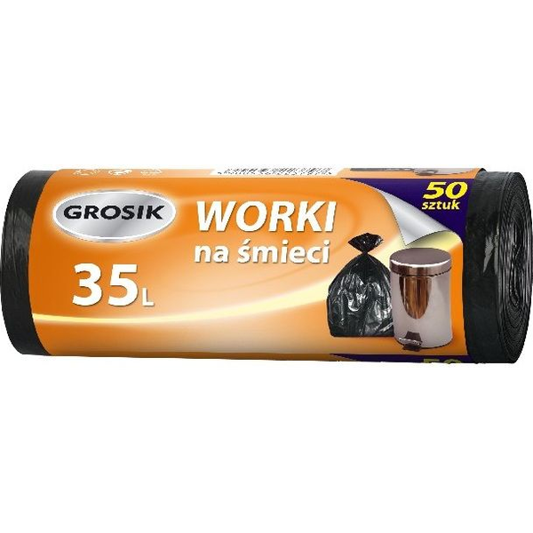  Grosik Worki na śmieci 35L 50 sztuk - ZZA311900