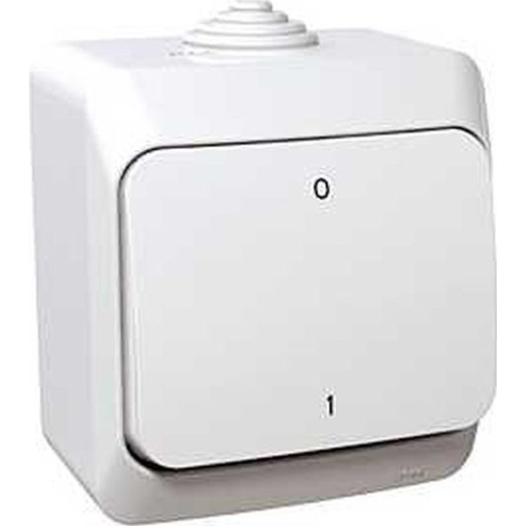 Schneider WDE000520 CEDAR PLUS IP44/fehér kétpólusú kapcsoló