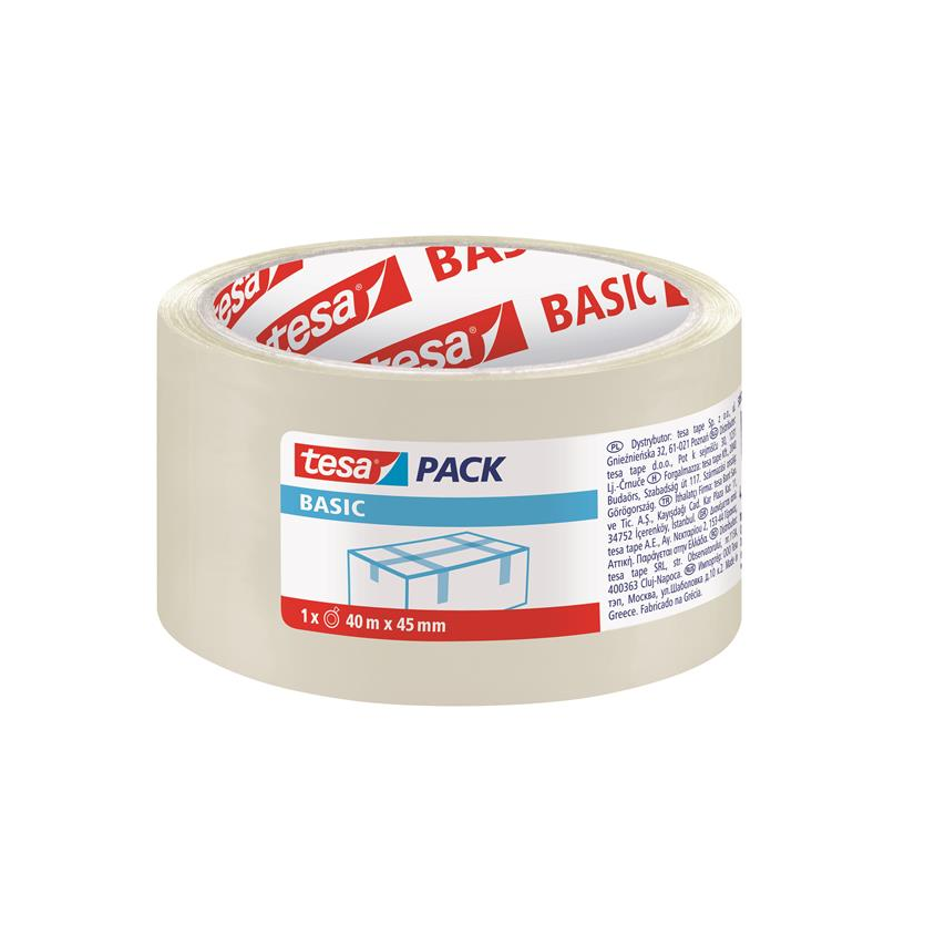 Tesa tesapack® Basic Ragasztószalag 45 mm x 40 m - Átlátszó (585740000000)