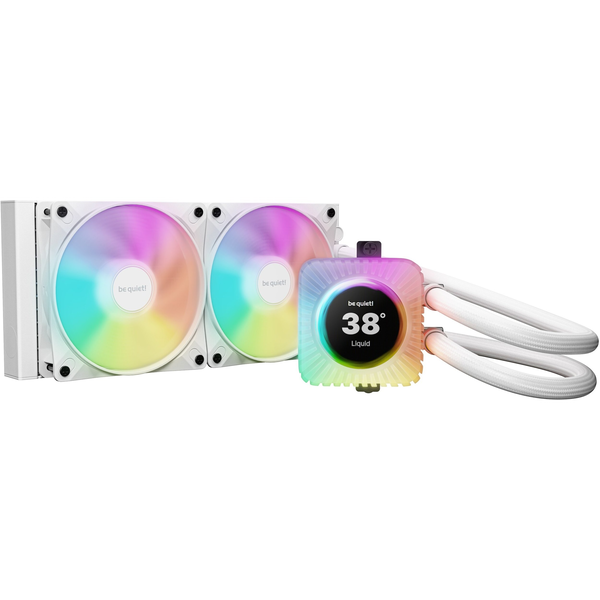 be quiet! LIGHT LOOP IO LCD | 240mm Processor Alt-i-en væskekøler 12 cm Hvid 1 stk