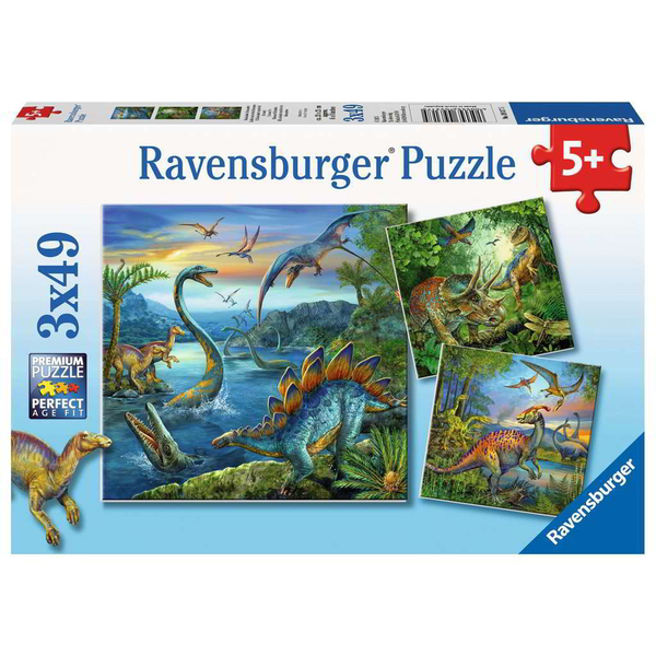 Ravensburger Puzzle Dinoszauruszok lenyűgöző képe