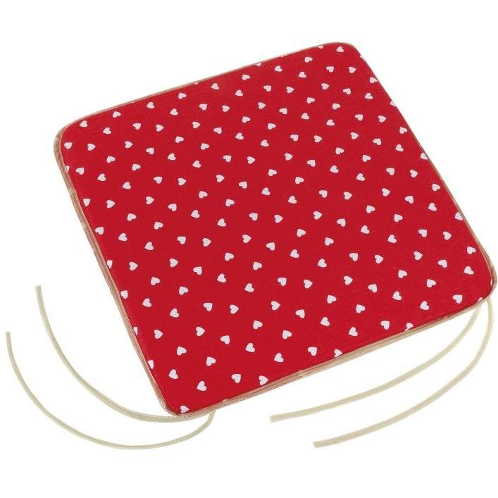 Bellatex Adele plain - 40 × 40 cm, plain - hearts (7589)