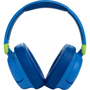 Слушалки JBL JR460NC, Bluetooth, Активно шумопотискане, син