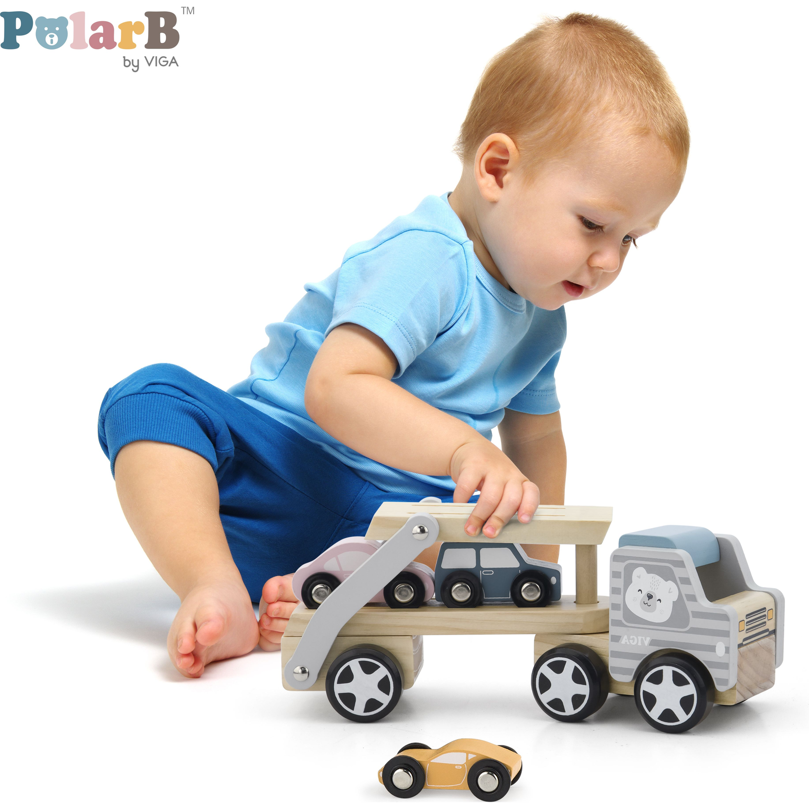 Viga Viga 44014 PolarB Autolaweta z samochodzikami