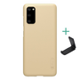 NILLKIN Samsung Galaxy S2 5G SM-G981U SUPER FROSTED пластмасов протектор за телефон гумиран, грапава повърхност + настолен държач, златен