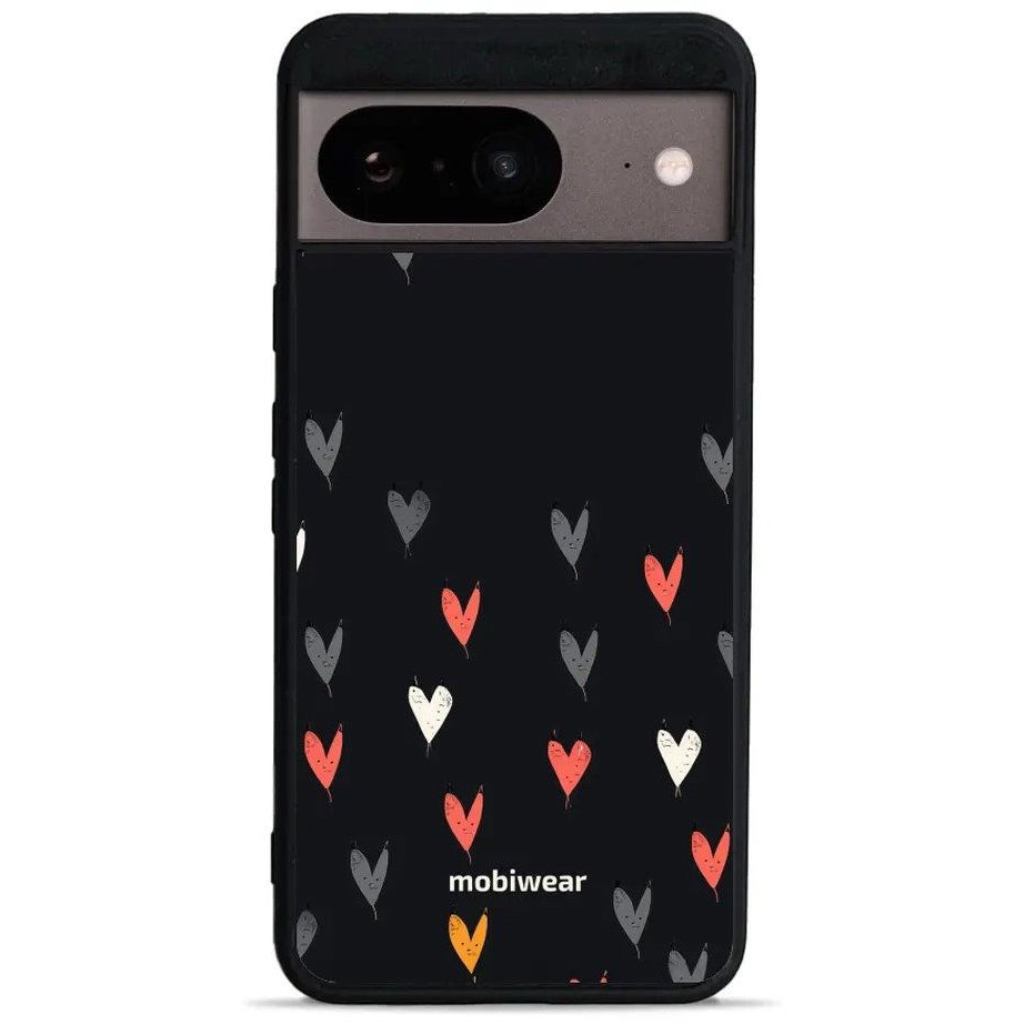 Mobiwear Glossy, fényes Google Pixel 8 - Szívek (5907861297578)