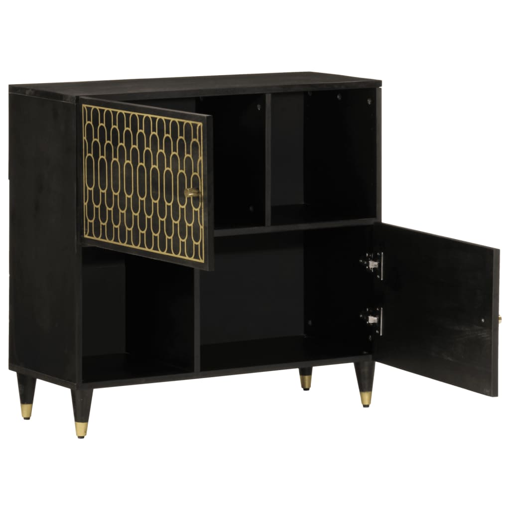 tömör mangófa tálalószekrény 80 x 33 x 75 cm (358347)