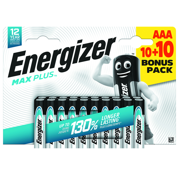 Energizer Mikroelem Max Plus Alkáli mangán 1.5 V 20 db