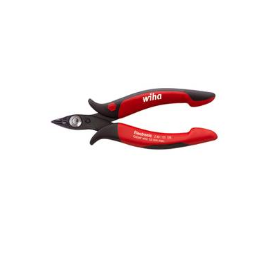 Elektronikai oldalvágó huzaltartó rugóval, lágy drót: 1 mm, Wiha 26813 (26813)