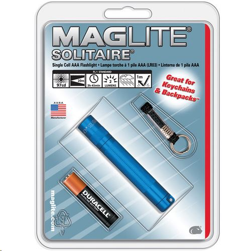 Maglite Solitaire elemlámpa kék bliszter (K3A116)