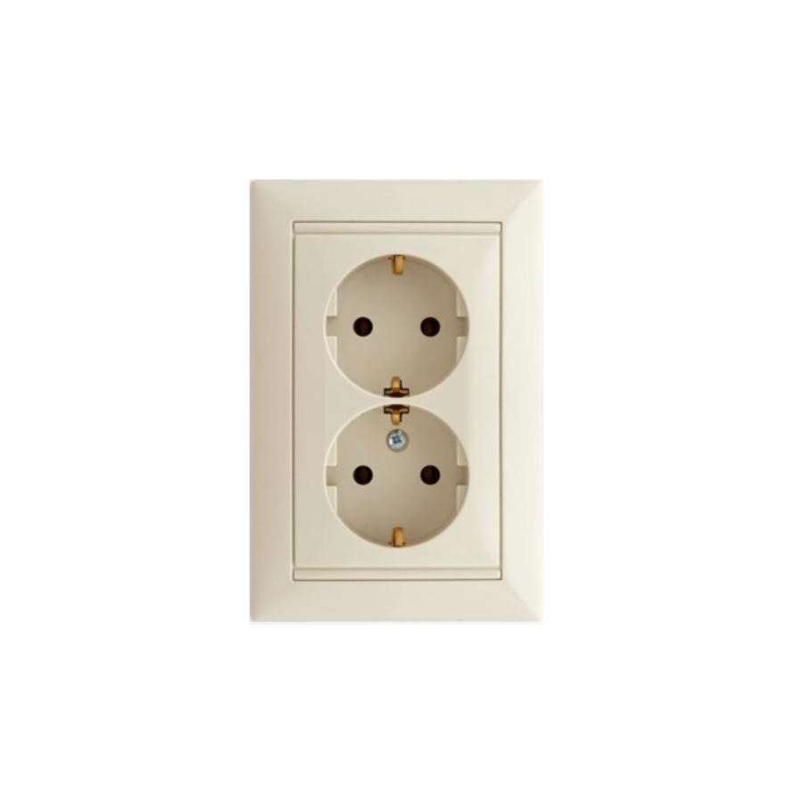 Legrand Valena 2X2P+F csatlakozóaljzat elefántcsont színű (774370) (leg774370)