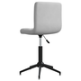Scaune rotative de bucătărie, 2 buc., gri deschis, catifea