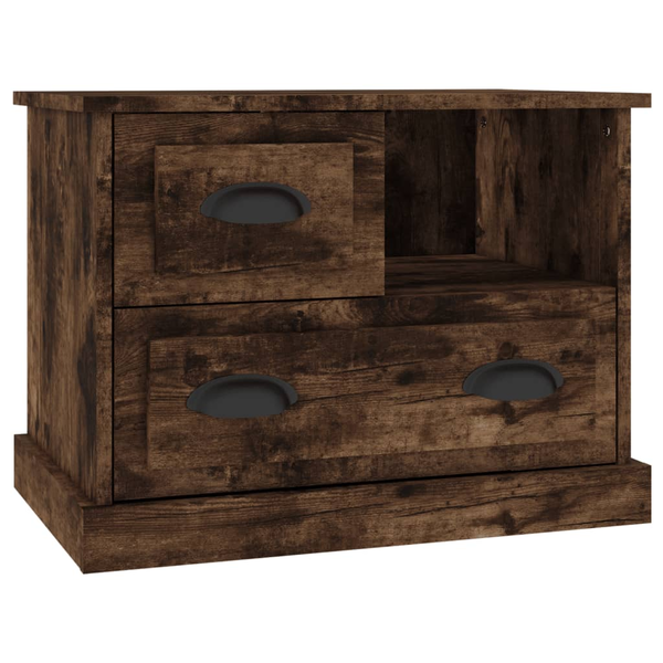 Нощно шкафче vidaXL, Опушен дъб, 60x39x45 см, 15.3 Kg