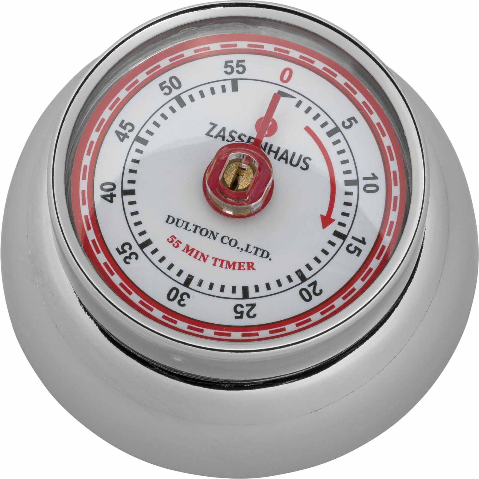 Zassenhaus 72303 Mechanikus Retro Acél konyhai időzítő - Szürke (72303)