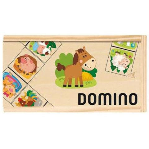 Woodyland fa dominó állatos mintával (90093) (W90093)