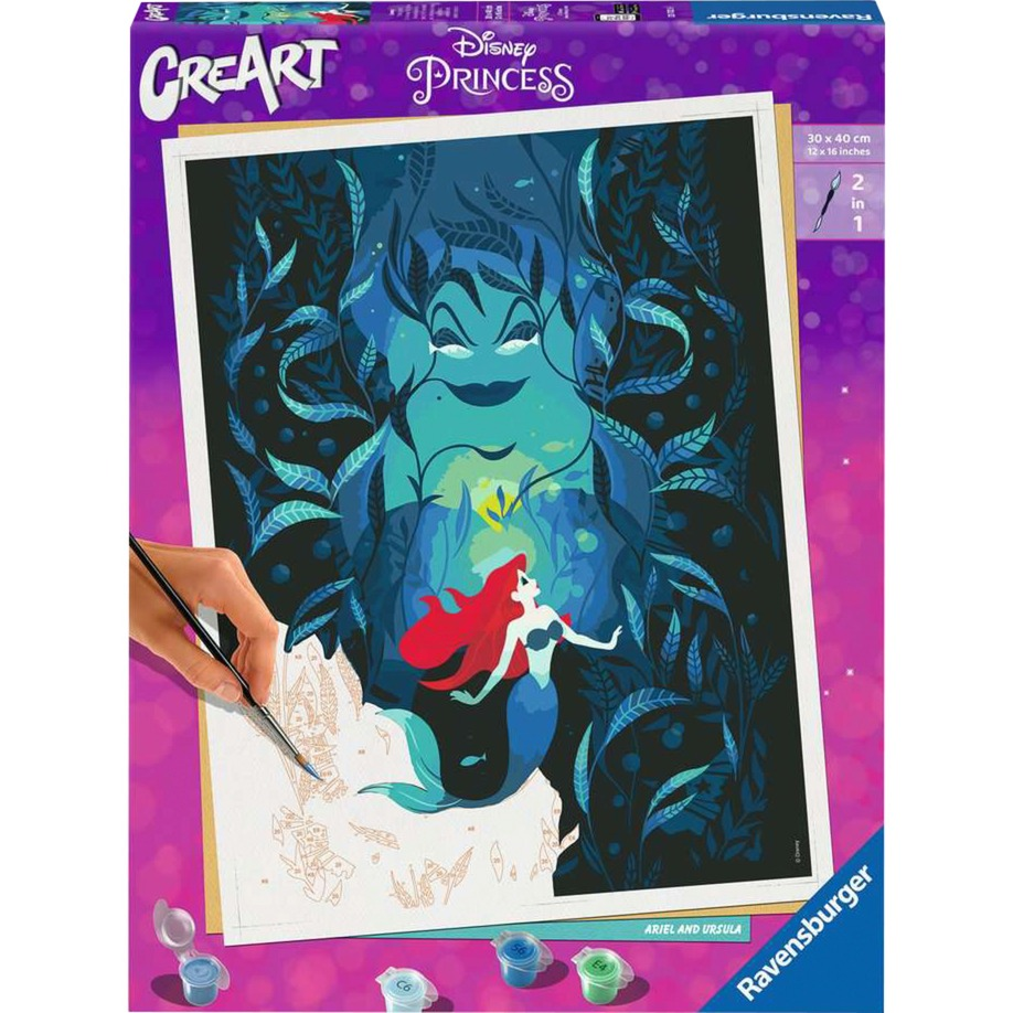 Ravensburger CreArt Arielle és Ursula Számfestő készlet (23732)