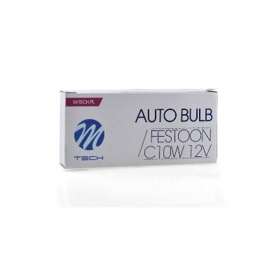 M-Tech C10W, SV8.5 41mm szofita halogén izzó 12V - 10W 1db (72Z44) (72Z44)