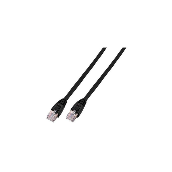 EFB RJ45 Patchkabel U/UTP, Cat.6, LSZH, CCA, 1m, schwarz