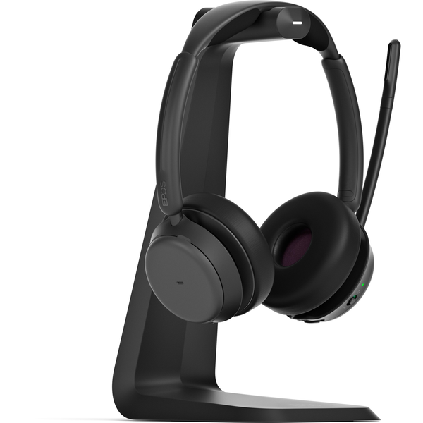EPOS IMPACT 1000 MS UC ANC WL USB-C+A Stand Headset Draadloos Hoofdband Kantoor/callcenter USB Type-C Bluetooth Oplaadhouder Zwart