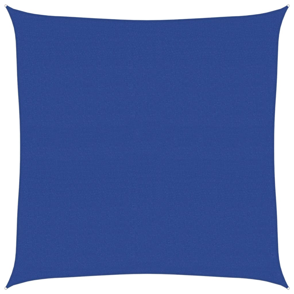 kék négyzet alakú HDPE napvitorla 160 g/m² 6x6 m (311499)