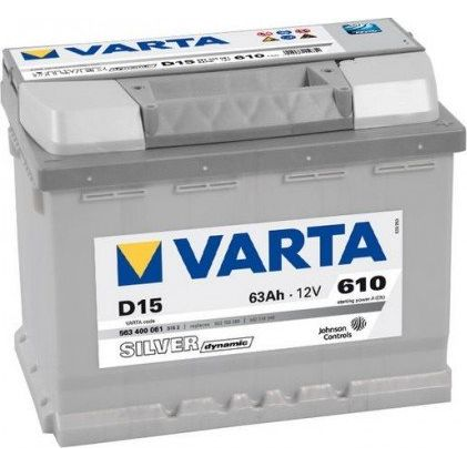Varta D15 Silver Dynamic Akkumulátor - 63Ah 610A, Jobb+