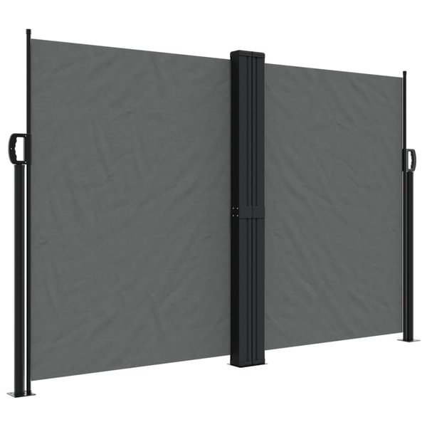 Copertină laterală retractabilă, antracit, 160x1000 cm