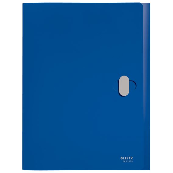 Leitz Recycle karbonsemleges zárható jumbo mappa kék (46230035) (Leitz46230035)