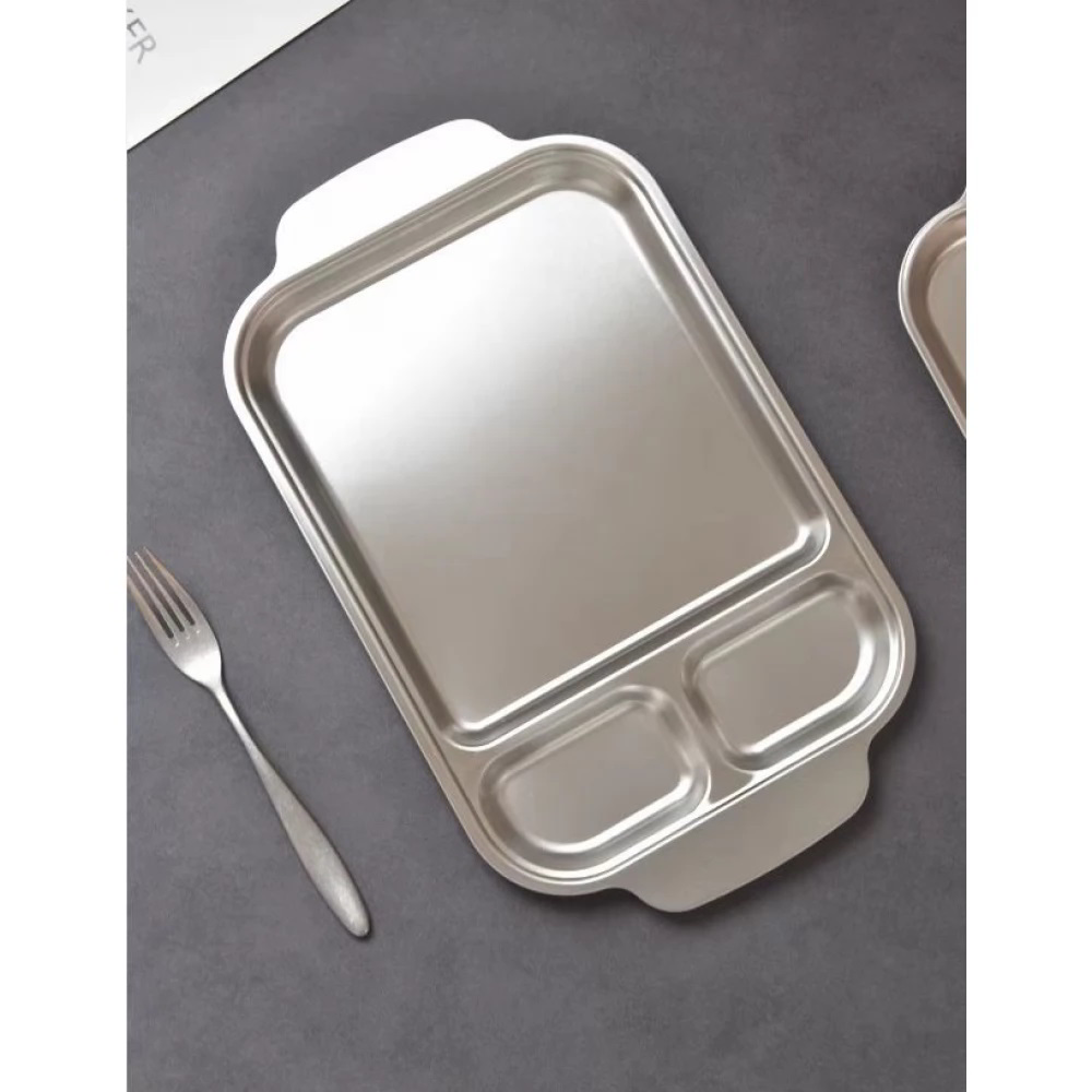 TOO KT-302 Praktikus rozsdamentes acél tálca fogóval 45.5 x 27.5 x 1 cm (KT-302)