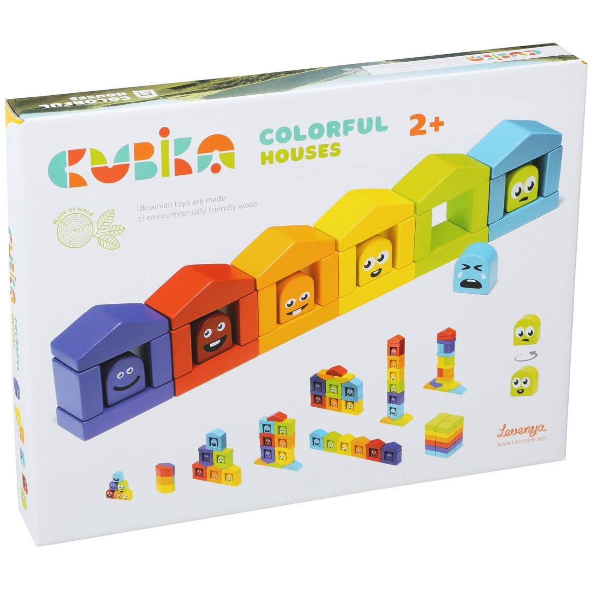 Cubika 14866 készségfejlesztő játék - házak (4823056514866)