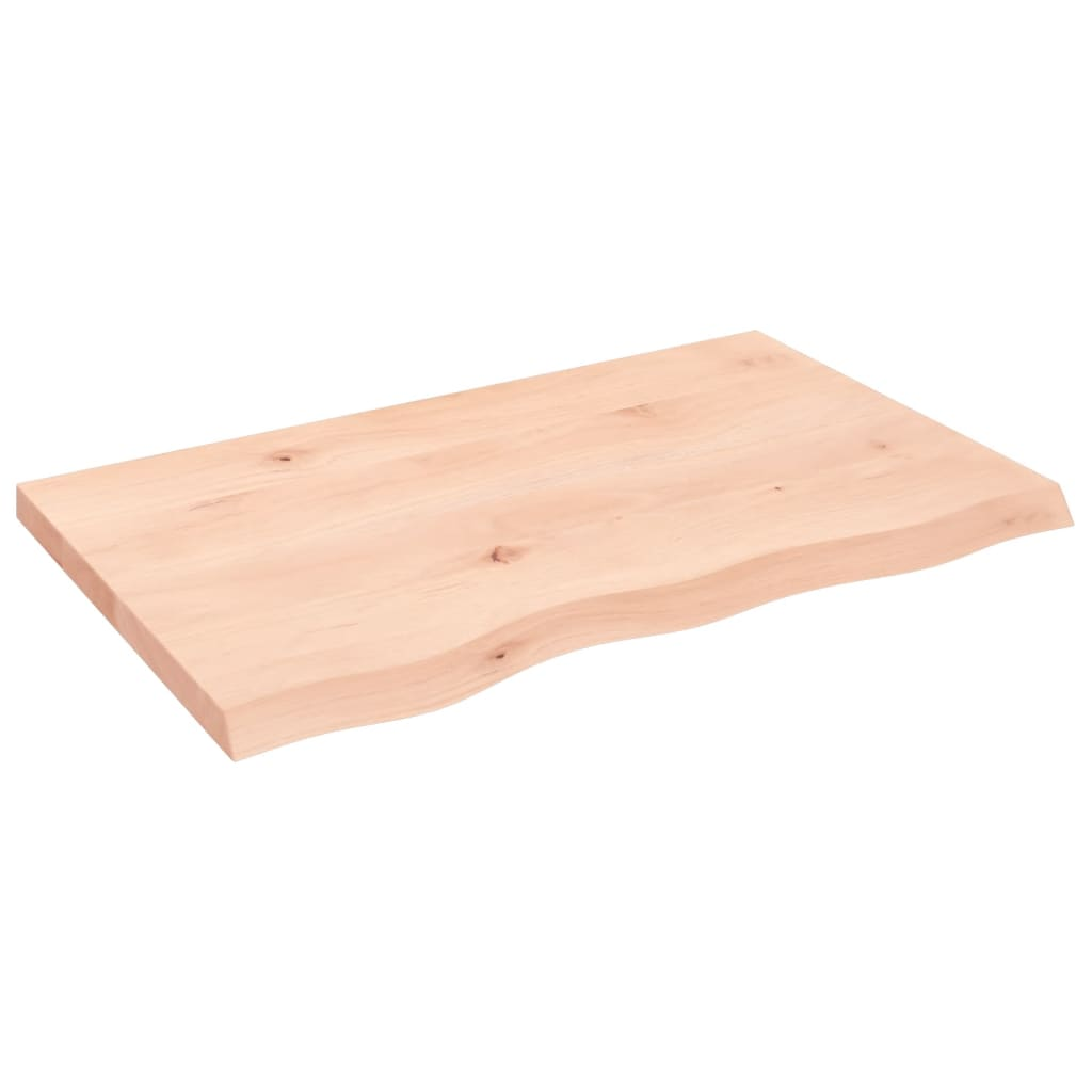 kezeletlen tömör tölgyfa fali polc 80x50x(2-4) cm (363549)