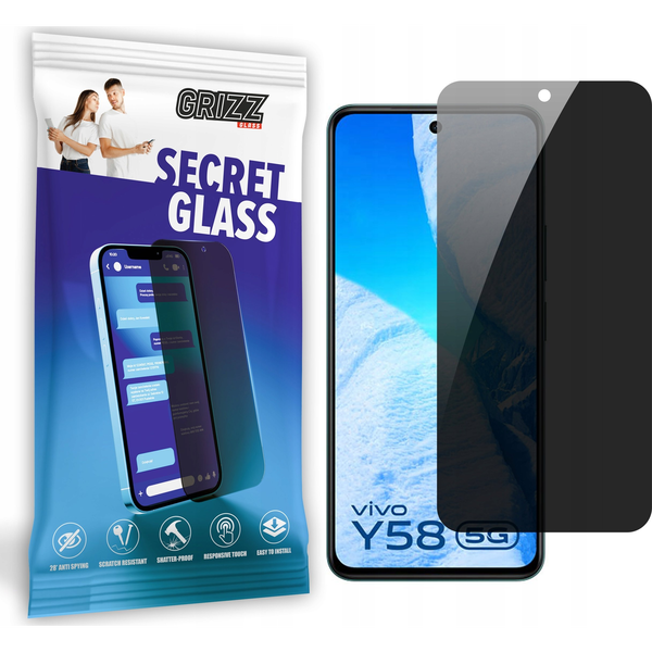  GrizzGlass Szkło prywatyzujące GrizzGlass SecretGlass do Vivo Y58