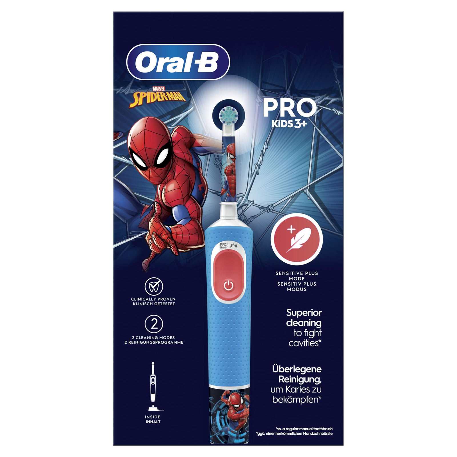 Oral-B Pro Kids Spiderman Elektromos Fogkefe 3+ (772768)