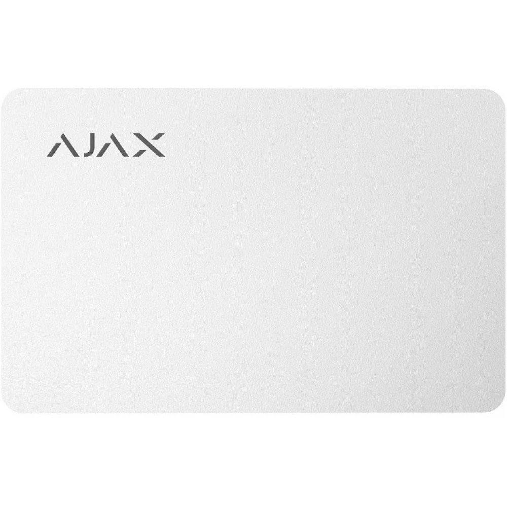 Ajax Pass WH RFID Beléptető kártya - Fehér (100 db/csomag) (AJAX PASS WH 100)