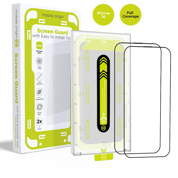 SKLO SKLO PRO IPHONE 16 MOBILE ORIGIN SCREEN GUARD S APLIKÁTOREM 2 KS