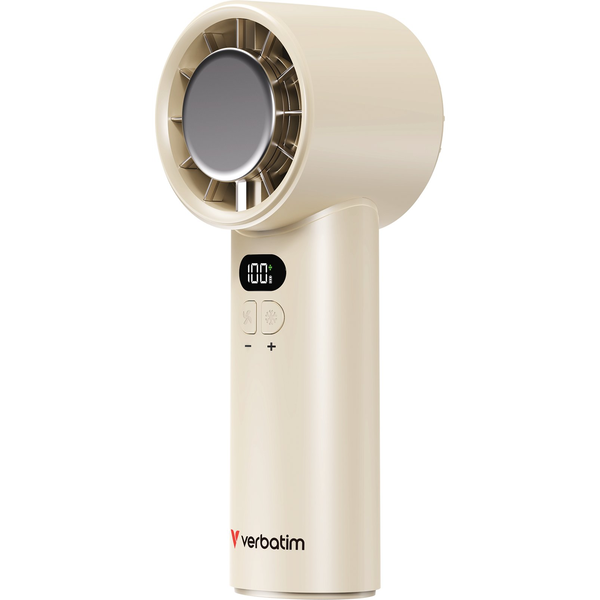 Verbatim Cool 'n' Go Ice Touch Plata, Blanco Ventilador de mano