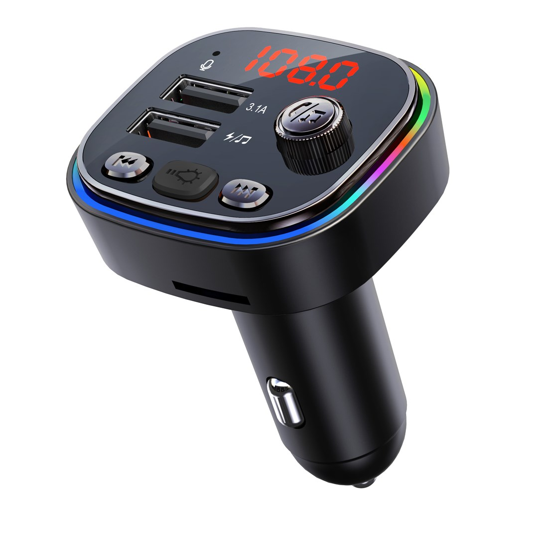 Vakoss TC-B439K Bluetooth FM Transmitter (TC-B439K)