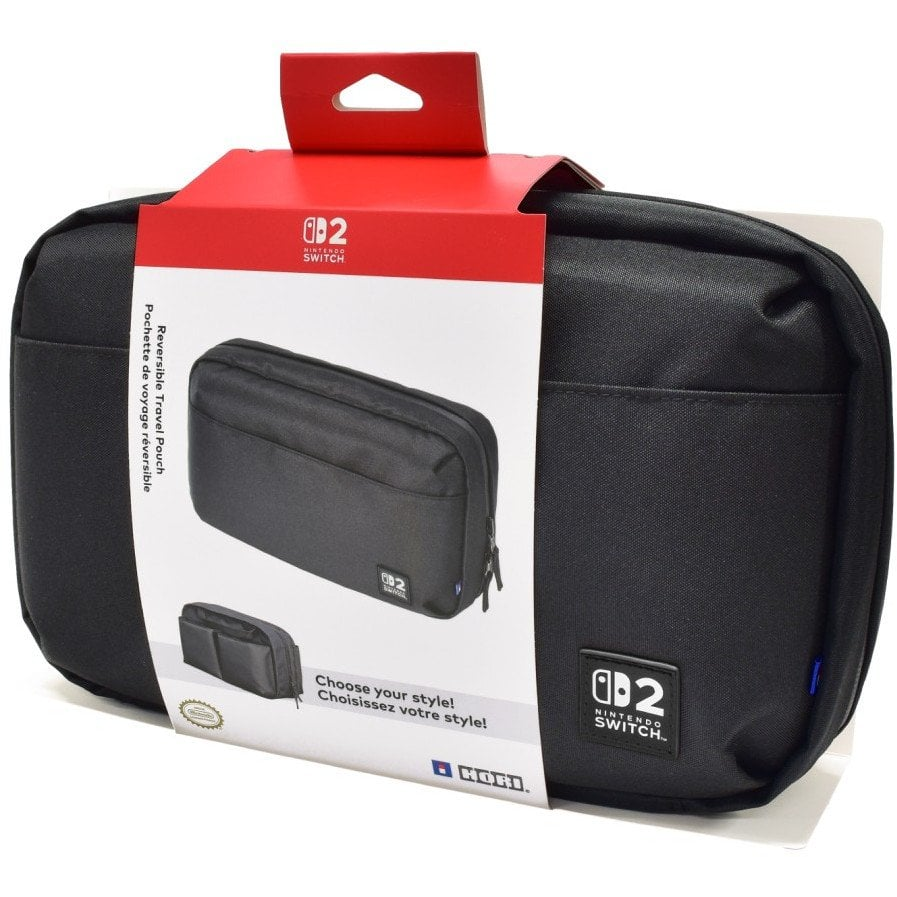 Hori Reversible Travel Pouch - Black - Nintendo Switch 2 (NSX-026E)