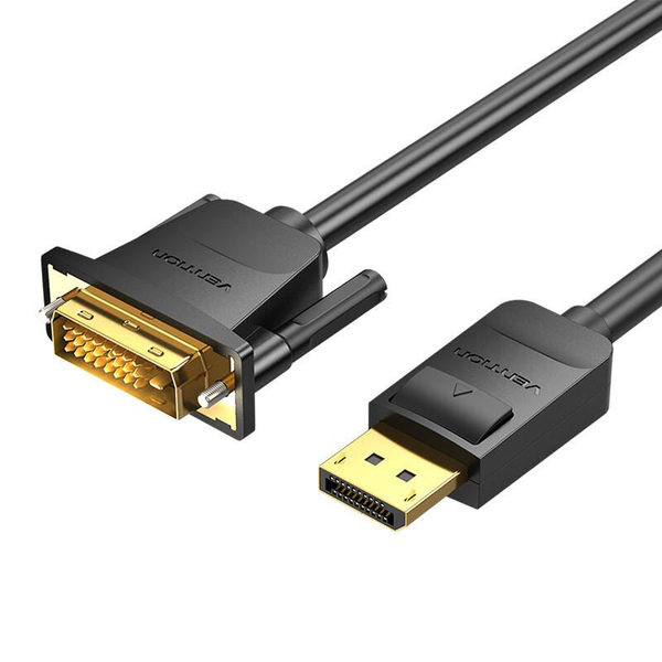 Vention HAFBH adaptér na video kábel 1 m DisplayPort DVI Čierna