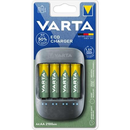 Varta ECO elemtöltő AA ceruza/AAA mikro 4x2100 mAh (57680101451)
