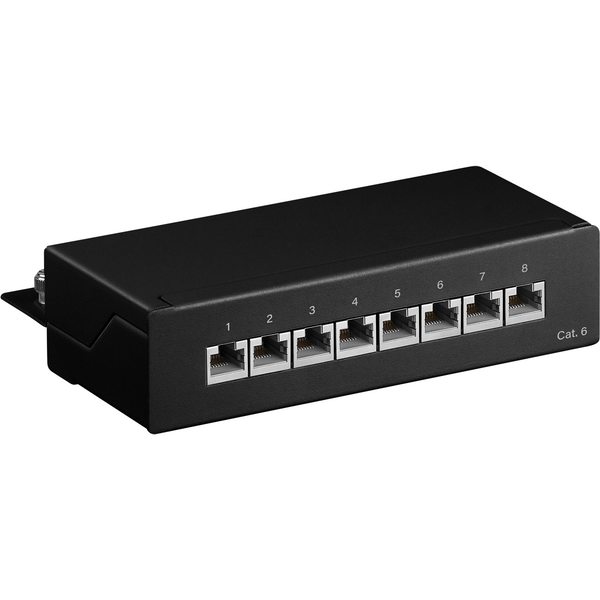 Goobay 96105 Asztali patch panel - 8 port
