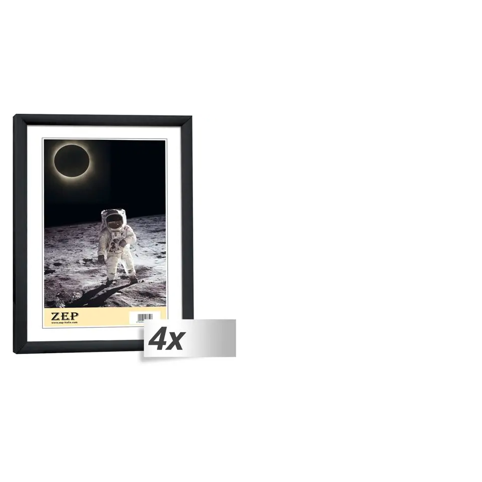 ZEP KB1 New Easy 10x15 Képkeret - Fekete (4db/csomag) (KB1 X4)