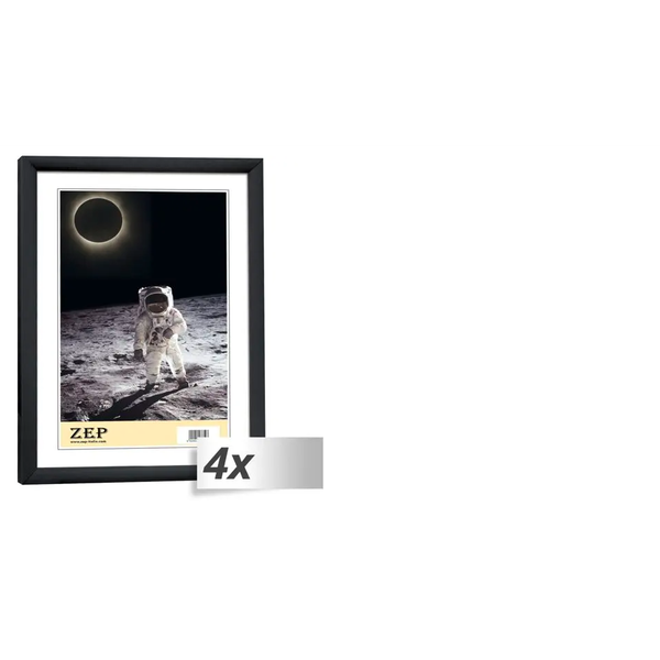ZEP KB1 New Easy 10x15 Képkeret - Fekete (4db/csomag)