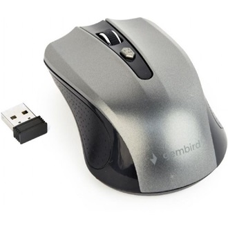 Gembird MUSW-4B-04-BG vezeték nélküli optikai egér 1600 DPI fekete-szürke (MUSW-4B-04-BG)