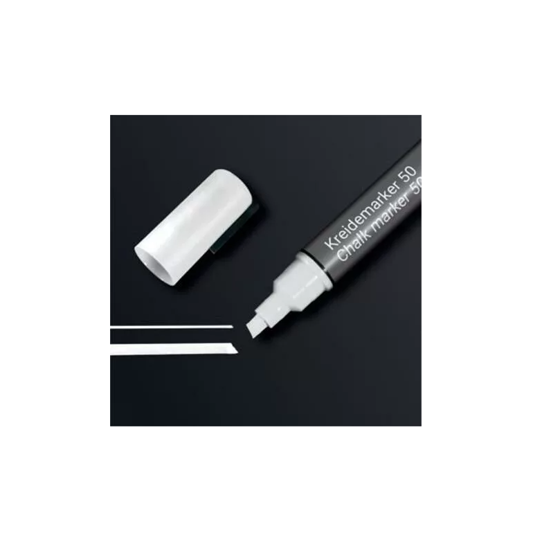 Sigel 1-5 mm Folyékony krétamarker - Fehér (BA181)