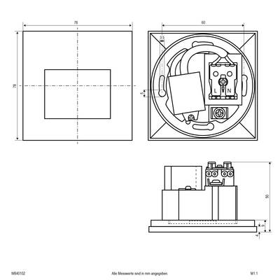 EVN (W840102) (W840102) LED-es fali beépíthető lámpa LED Fehér (W840102)