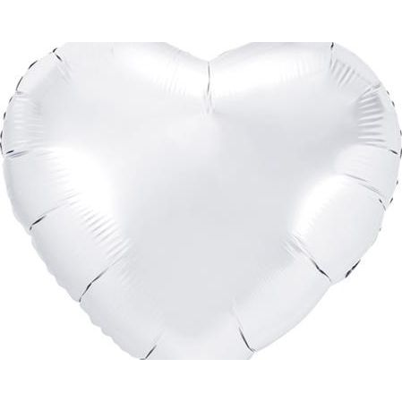 Fólia Lufi Fehér Szív 45cm FB9M-008 (PARX1247)