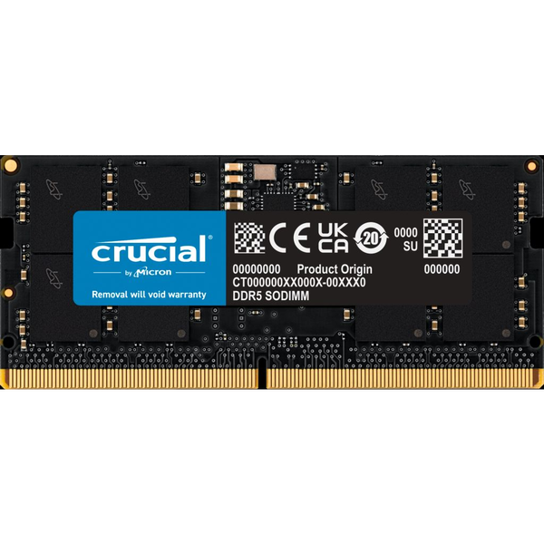 32GB 5600MHz DDR5 notebook RAM Crucial CL46 (CT32G56C46S5)