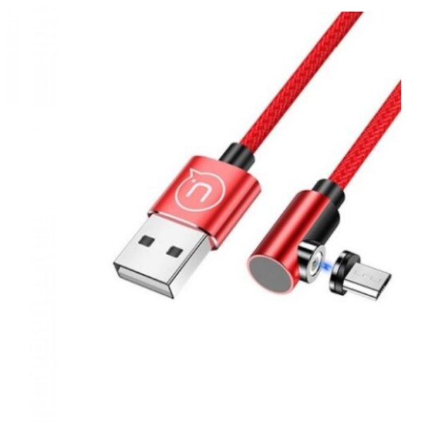 Usams Magnetic Charging Cable 1m, microusb With Removable Magnetic Plug, red -u54 Sj446usb02