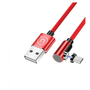 Usams Magnetic Charging Cable 1m, microusb With Removable Magnetic Plug, red -u54 Sj446usb02